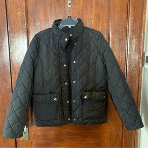 J Crew Quilted Jacket - Black